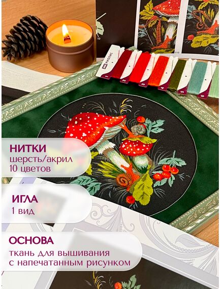 Наборы для вышивания 0109 РТ Набор для вышивания "Мухомор необыкновенный" – фото 10