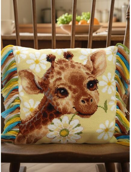 Наборы для вышивания 2318 Набор для вышивания "Панно/подушка "Жирафик"" – фото 2