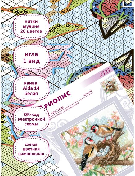 Наборы для вышивания 2325 Набор для вышивания "Семейное гнездышко" – фото 6