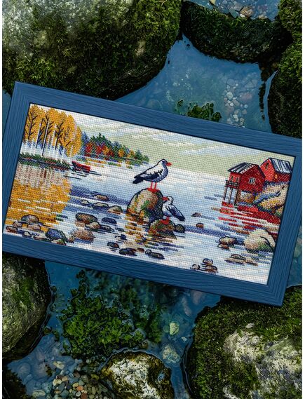 Наборы для вышивания 2328 Набор для вышивания "У озера" – фото 3