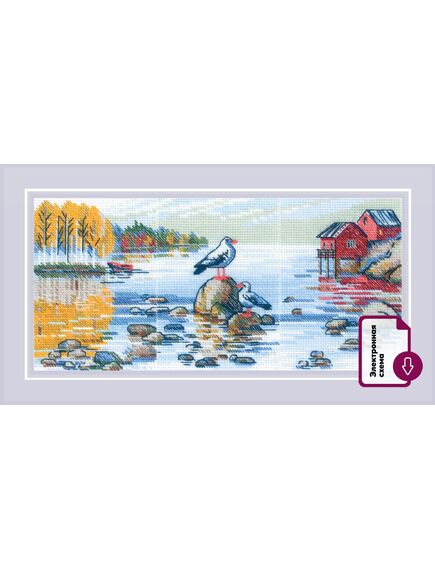 Наборы для вышивания 2328 Набор для вышивания "У озера" – фото 1