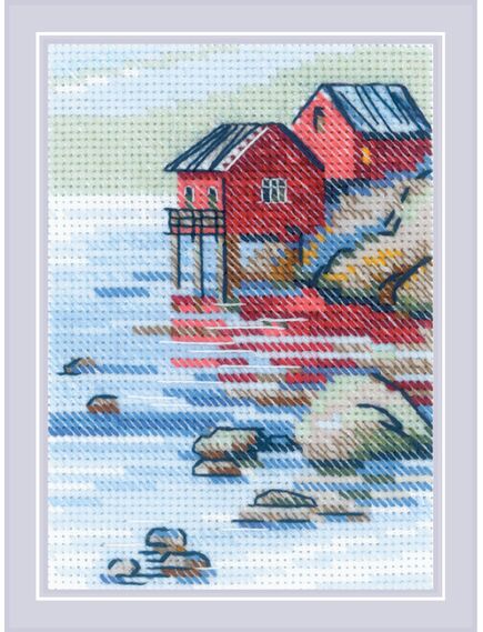 Наборы для вышивания 2328 Набор для вышивания "У озера" – фото 14