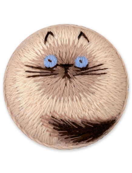 Наборы для вышивания 2333АС Набор для вышивания "Брошь Мурзик" – фото 1