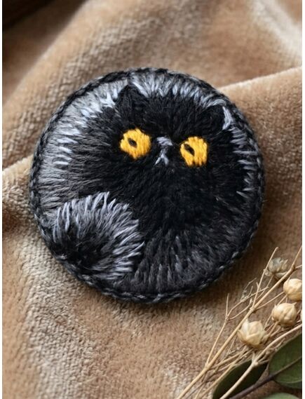 Наборы для вышивания 2339АС Набор для вышивания "Брошь Баксик" – фото 3