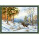 Наборы для вышивания Лось в зимнем лесу по мотивам картины В.Л.Муравьева – фото 1