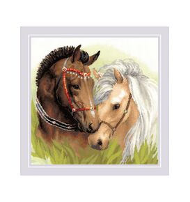 Наборы для вышивания 1864 Набор для вышивания "Пара лошадей" – фото 1