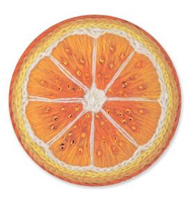 Наборы для вышивания 2295АС Набор для вышивания "Брошь Апельсинка" – фото 1