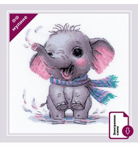 Наборы для вышивания АК0016 Набор для вышивания "Озорной слоник" – фото 1